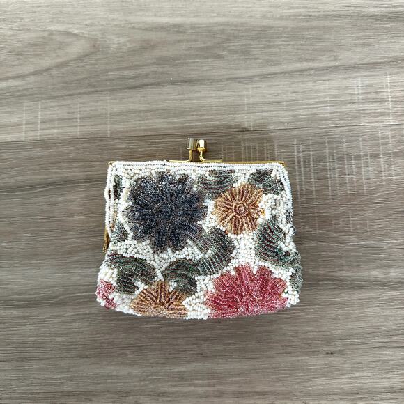 Vintage Micro Beaded Bag Clutch Styled By Laura U.S.A - Picture 2 of 12
